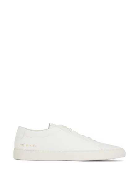 Sneakerși Common Projects din piele alb