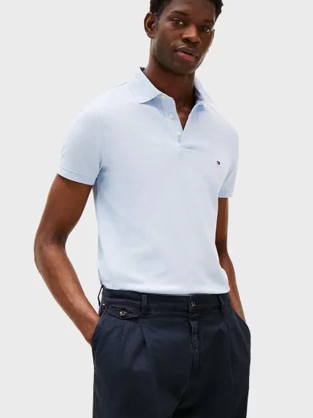Поло Tommy Hilfiger блакитне