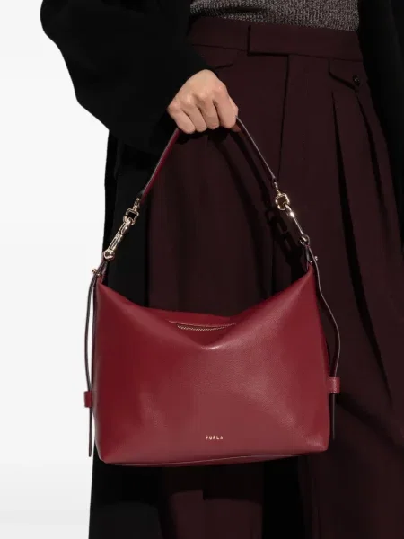 Iš natūralios odos vėrinys Furla raudona