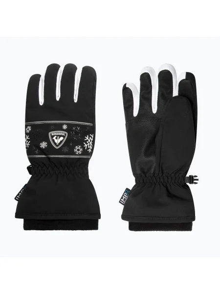 Детски скиорски ръкавици Rossignol Jane Impr G black черно
