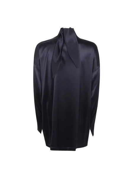 Długi top Phoebe Philo z długim rękawem czarny