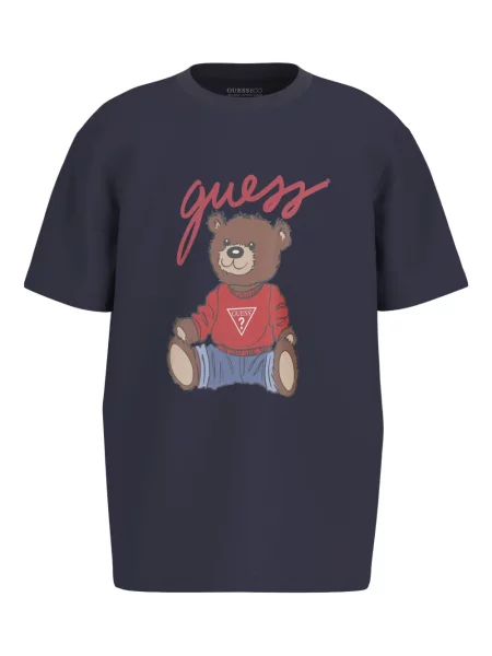 Koszulka dziecięca Guess niebieska