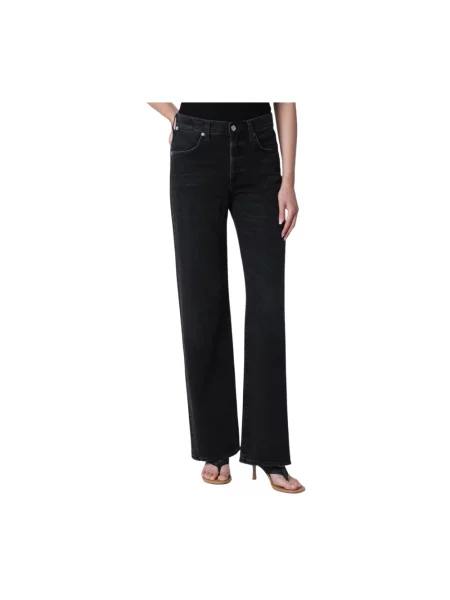 Jeansy straight leg Citizens Of Humanity czarne