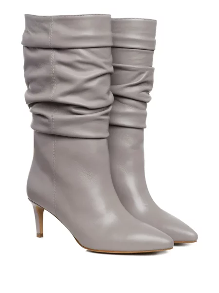 Botine Ginissima din piele gri
