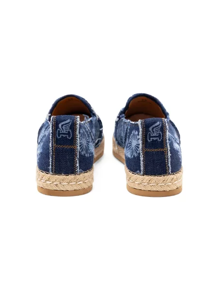 Espadrile Hogan s cvjetnim printom s printom plava