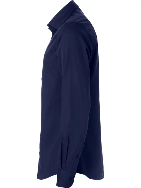 Clique Clark koszula z długim rękawem regular fit – dark navy niebieska