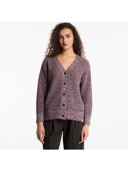 Sweter Calvin Klein Jeans Chunky Cotton Mouline Cardigan Rhododendron L
