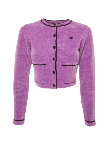 Cardigan Sandro de catifea violet