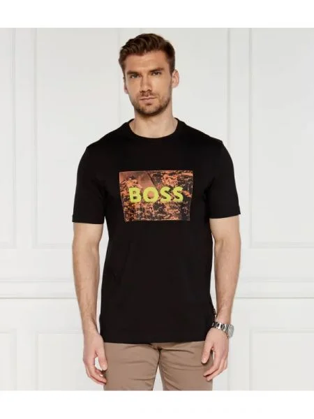 BOSS ORANGE Póló fekete
