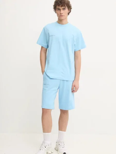 Однотонные шорты Pangaia бирюзовый