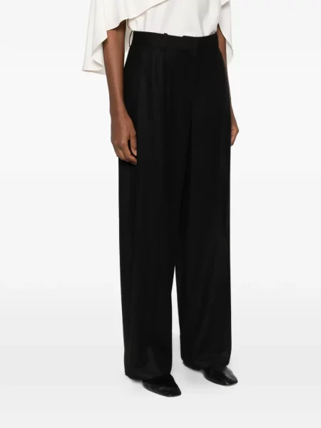 Pantaloni Toteme de flanelă negru
