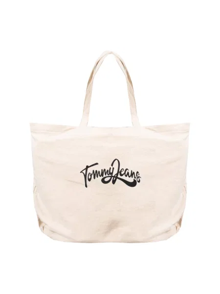 Torebka Tommy Jeans biznesowa beżowa