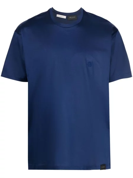 Tricou Low Brand cu broderie albastru