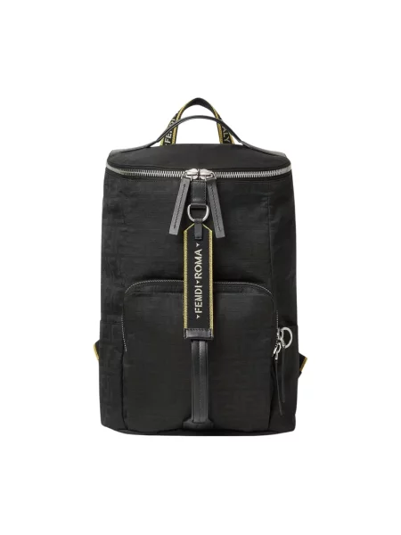 Torba Fendi skórzana trekkingowa czarna
