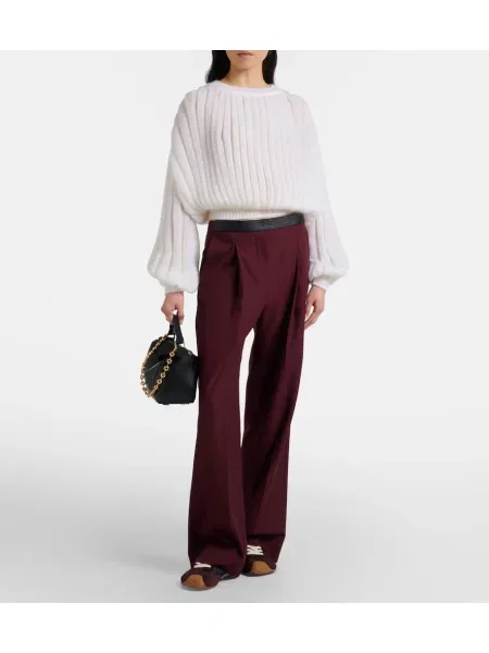 Pulover Loewe de mohair alb