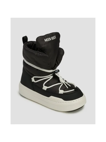 Snehule Moon Boot Jr Park lace Mid D čierna