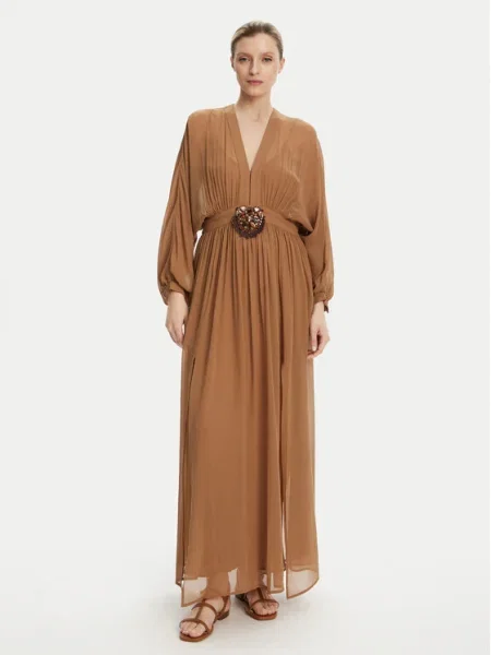 Luisa Spagnoli Rochie de seară Paiolo maro
