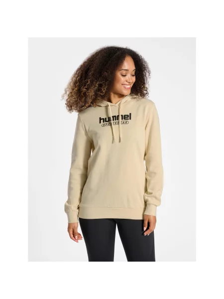 Sweat bluza z kapturem dla kobiet Hummel Booster beżowa