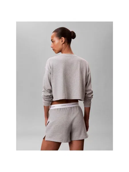 Calvin Klein Pyžamové nohavice / biela sivá