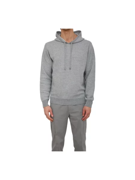 Bluza z kapturem Peserico z kapturem szara