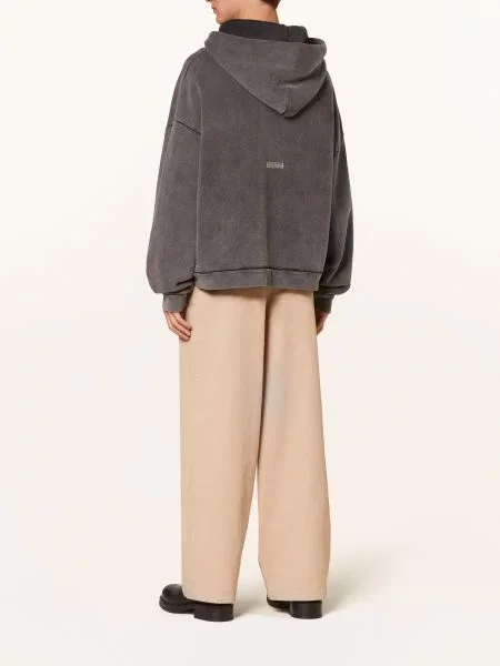 Acne Studios Oversized Mikina S Kapucí šedá