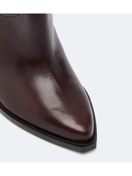 Botine Isabel Marant din piele maro