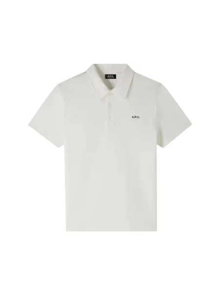 Koszulka polo A.p.c. z logo biała