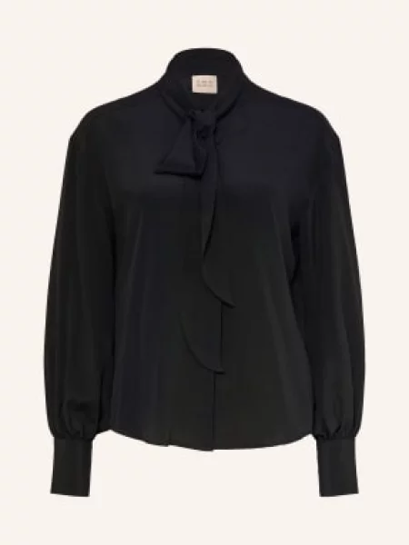 Émanou Bluzka Z Jedwabiem schwarz czarna
