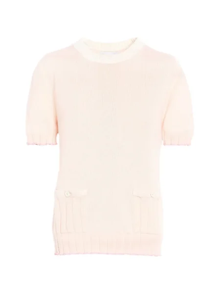 Top Barrie prążkowany różowy