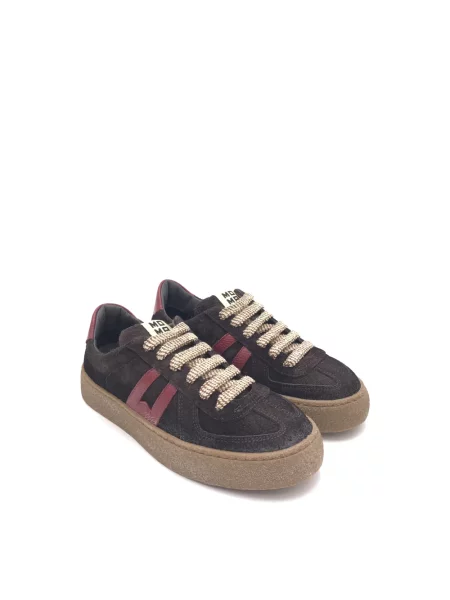 Sneakersy Moma zamszowe brązowe