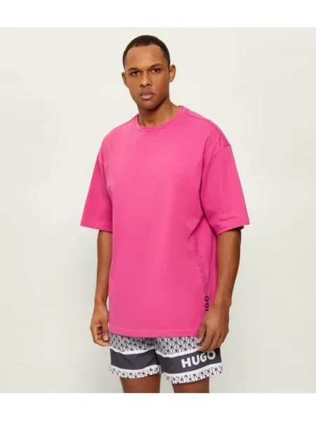 Hugo Bodywear Tricou TIKI | Relaxed fit roz