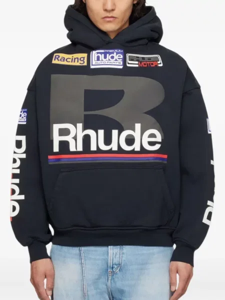 Hanorac cu glugă Rhude negru