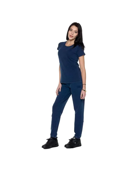 Scurt tricou Leone 1947 cu mâneci scurte albastru
