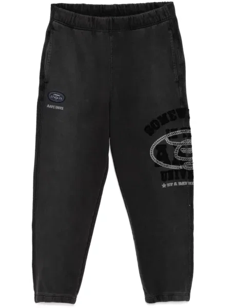 Kalhoty Aape By *a Bathing Ape® se záplatami černé