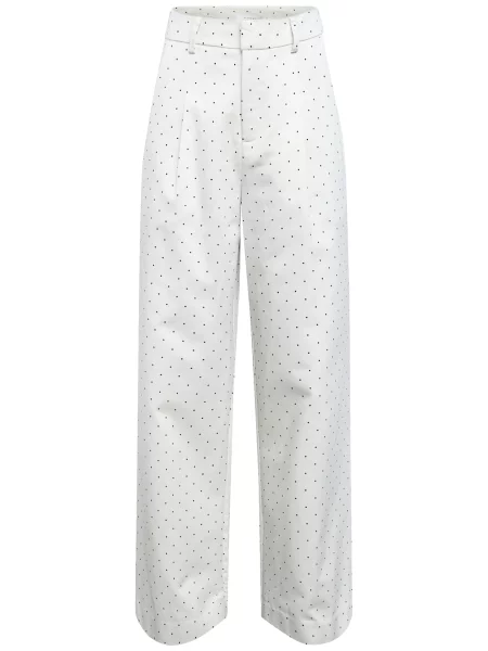 SISTERS POINT Pantaloni cutați negru alb
