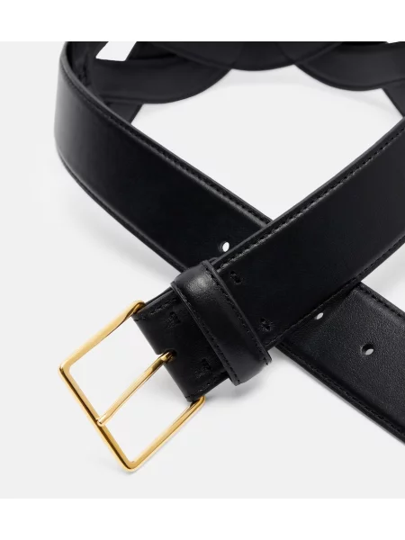 Cu centură curea Altuzarra din piele negru