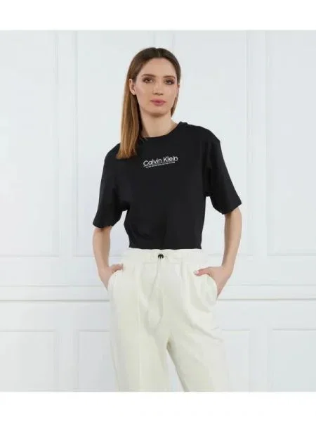 Calvin Klein Tricou COORDINATES LOGO GRAPHIC TRICOU negru