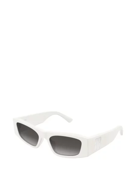 Γυαλιά ηλίου ορθογώνια Balenciaga Eyewear με αυτόγραφο λευκό