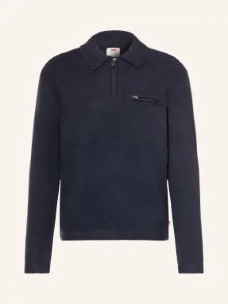 Levi's® Pletená Polokošile S Volným Střihem tmavě modrá
