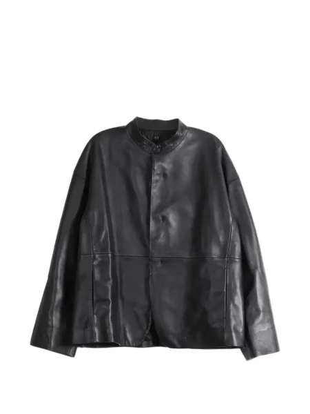 Gulerat geanta de piele Taiga Takahashi negru