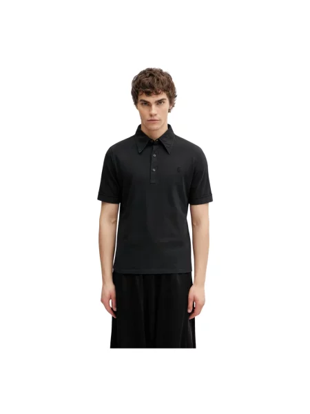 Koszulka polo Mm6 Maison Margiela czarna