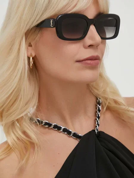 Saint Laurent ochelari de soare femei negru