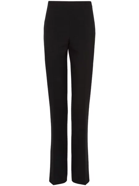 Pantaloni Ferragamo de lână negru