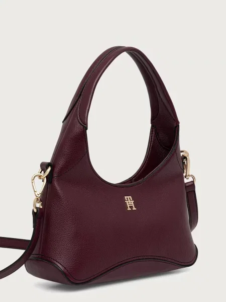 Tommy Hilfiger Ročna torba Th Everyday Mini Hobo Bordo rdeča