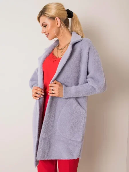 Bunda Factory Price z alpaky sivá