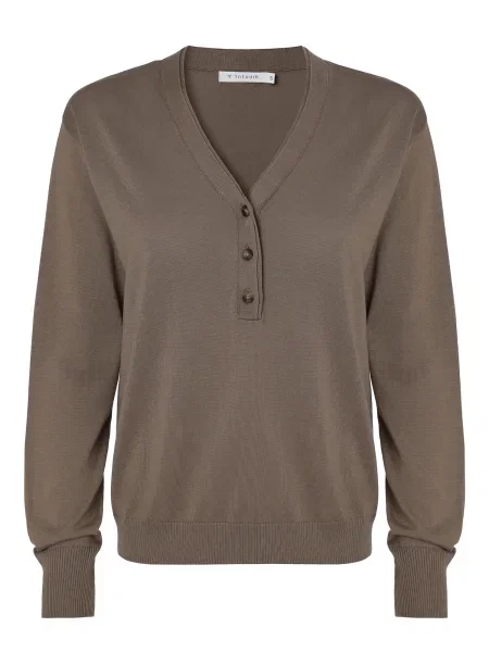 TATUUM Pulover TELLA deschis maro