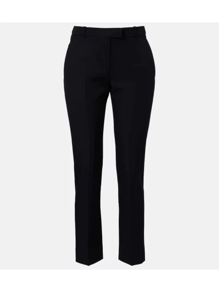 Pantaloni Mcqueen de lână negru