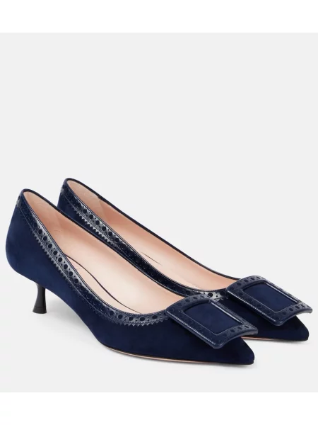 Salonarji Roger Vivier iz semiša modra