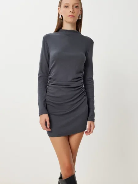 Happiness İstanbul Rochie metalic gri