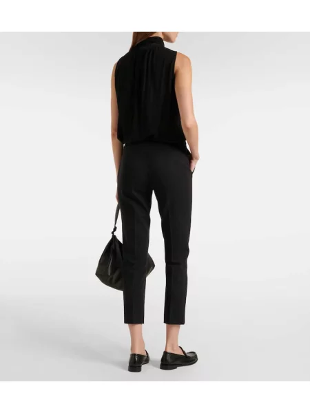 Cropp pantaloni Max Mara din jerseu roz